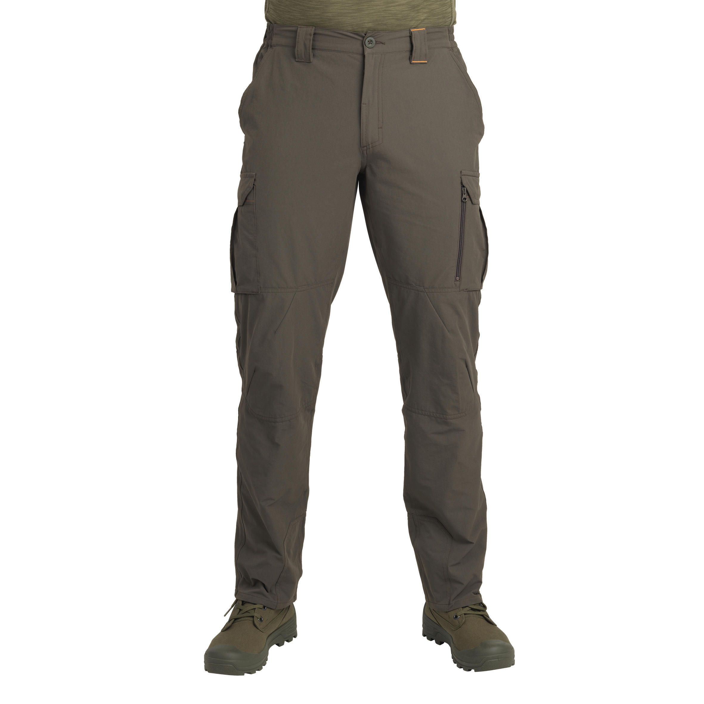 🖤 شلوار کارگو مردانه سولوگناک Solognac Lightweight Breathable Trousers 500 Green | زیتون‌کمپ
